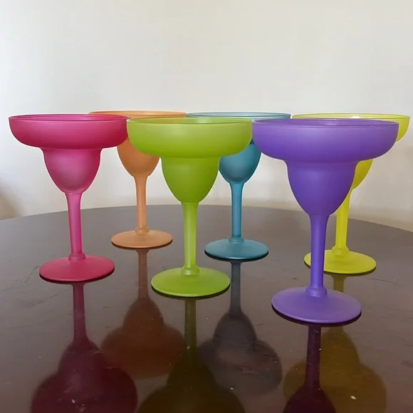 Libbey Multicolor6 Margarita Glasses - Picture 2 of 16
